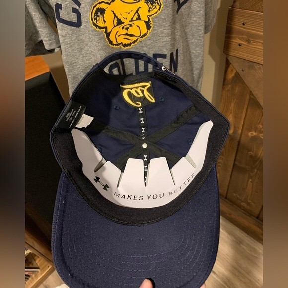 Under Armour CAL Bear navy blue one size baseball cap. Hat - Picture 5 of 6